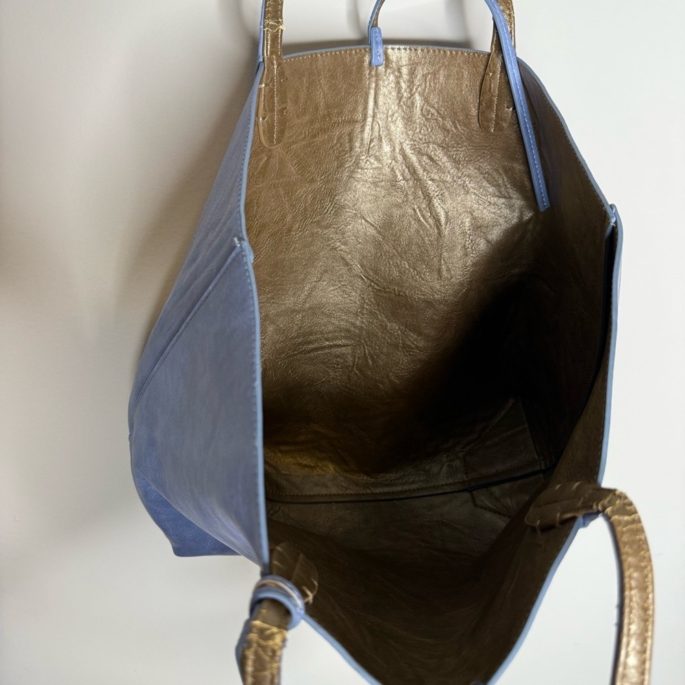 Sydney Love Blue vegan Leather Tote Bag - Picture 5 of 8
